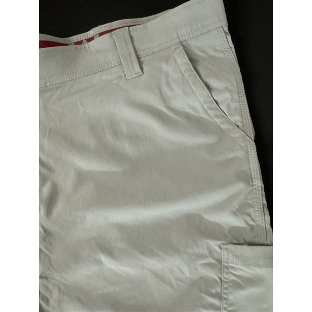 WRANGLER Cargo Shorts Sz 48 Gray Stretch Utility Pocket Hiking Outdoor - Picture 4 of 14